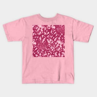 Hot Pink Galactic Tie-Dye Kids T-Shirt